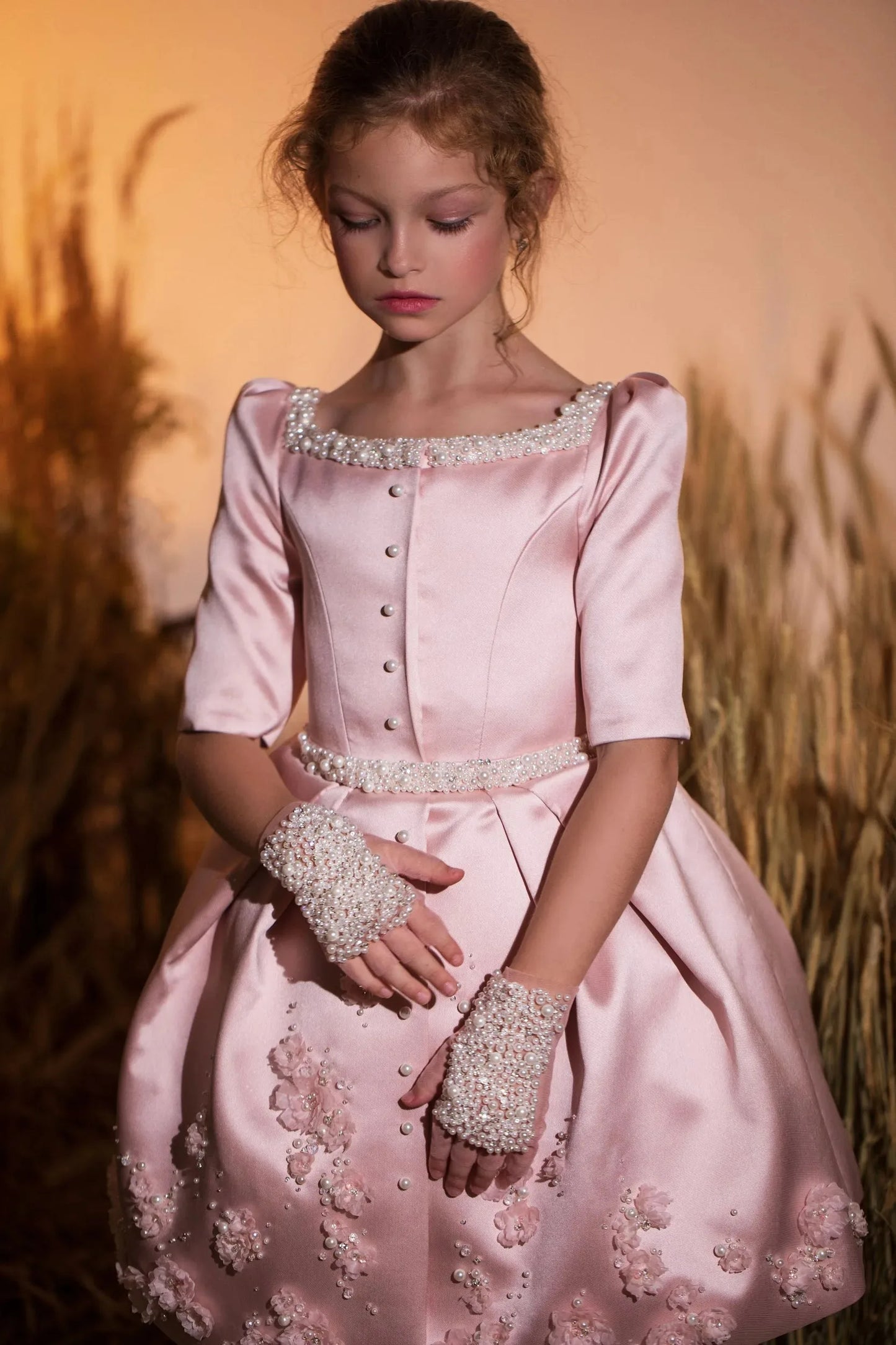 Lady Pearl Pink Gloves